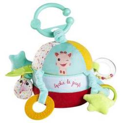 Vulli SOPHIE LA GIRAFE Balle Peluche Le Monde des Surprises Rouge