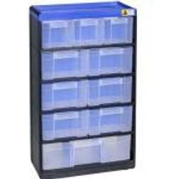 Allit 464640 Cassettiera porta minuteria VarioPlus Pro 53/21 (L x A x P) 300 x 525 x 135 mm Nero, Blu 1 pz