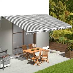 vidaXL Markisväv antracit 6x3,5 m