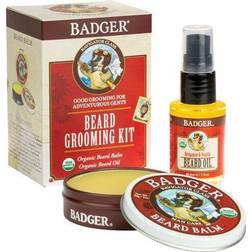 Badger Balm Beard Grooming Kit 2-piece