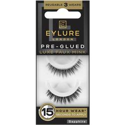 Eylure Pre-Glued Luxe Faux Mink False Lash, Sapphire