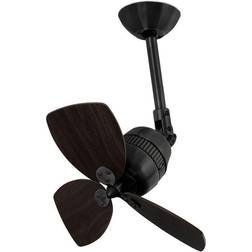 FARO BARCELONA Vedra Deckenventilator Schwarz Walnuss