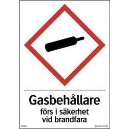 Systemtext Skilt Gasbeholdere Til Lager