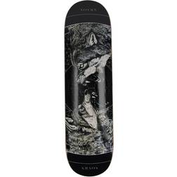 Sovrn Skateboard Bräda Geri & Freki (Svart) Svart/Vit/Grå 8.25"