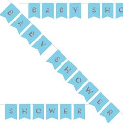 Club Pack of 12 Silver and Baby Shower Celebration Banner 12