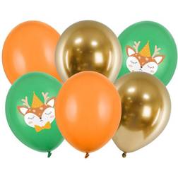 PartyDeco Bouquet 6 Ballons Cerf