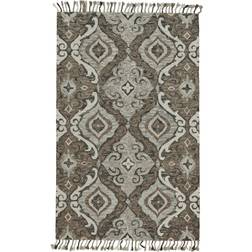 Abelia Hand Tufted Suzani Wool Gray