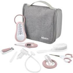 Beaba Trousse de toilette nomade bébé 9 accessoires, Old pink