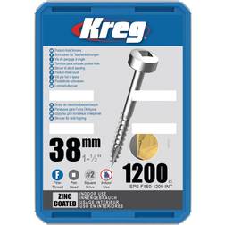 Kreg SPS-F150-1200-INT Skruv Ø, förzinkad, 1200-pack, Head