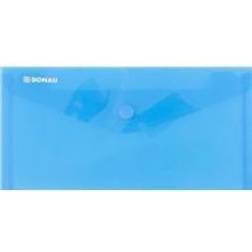Donau Envelope folder with clasp, PP, DL, 180 micron, blue