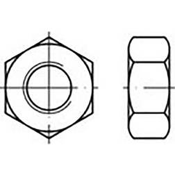 Toolcraft TO-6860850 Sekskantmøtrikker M95 DIN 934 Stål 1 stk