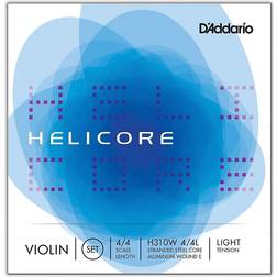 D'Addario H310W 4/4L Jeu de cordes violon corde de Mi à filet Helicore, manche 4/4, Light