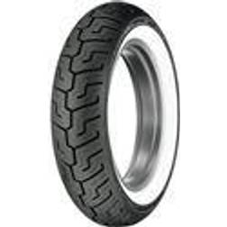 Dunlop D401 Rear Motorcycle Tire 150/80B-16 71H Wide White Wall - Fits: Harley-Davidson CVO Dyna