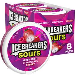 ICE BREAKERS Sours Mixed Strawberry Cherry Sugar