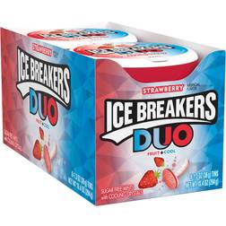 BREAKERS DUO Strawberry Flavored Sugar Free Breath Mints Candy