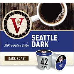 Victor Allen's Coffee Seattle Dark, Dark Roast, 42 Count, Single Serve Coffee Pods