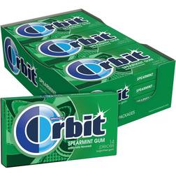 Orbit Gum Spearmint Sugarfree Chewing Gum, 14