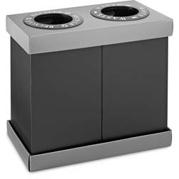 Alpine Double Recycling Center - Plastic/Cardboard Recycle Trash Bin