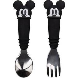 Bumkins Baby Feeding Utensils Mickey Mouse Silicone Spoon & Fork