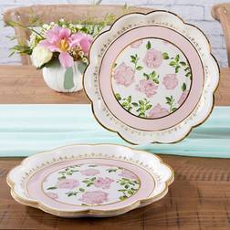 Kate Aspen Tea Time Whimsy 9 in Premium Paper Plates Set of 16