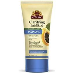 OKAY Papaya Facial Scrub Moderate Exfoliant Cleans Pores