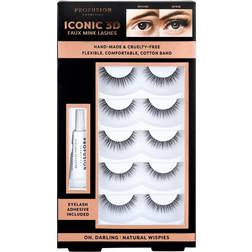 ProFusion Profusion Cosmetics Iconic 3D Faux Mink Eyelashes 5 Pair- Big Tease