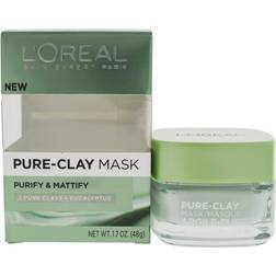 L'Oréal Paris Skincare Pure Clay Face Mask With Eucalyptus For Shiny Skin To Purify