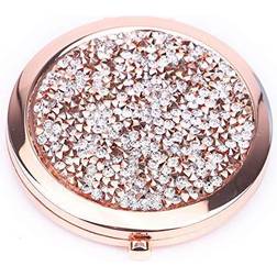 BangBangSing Magnifying Compact Cosmetic Mirror 2.75 Inch Round Pocket Makeup Mirror Handheld Travel Makeup Mirror