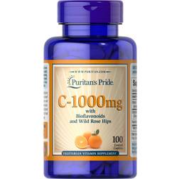 Puritan's Pride Vitamin C-1000 mg with Bioflavonoids & Rose Hips Caplets