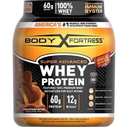 Body Fortress Body Fortress Super Advanced Whey Protein Powder, Chocolate Peanut Immune Support Plus
