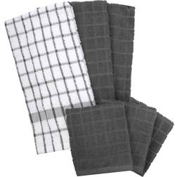 Ritz Terry Plaid Kitchen Towel Gray