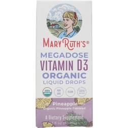 MaryRuth Organics Vitamin D USDA Vitamin D3 Liquid Sugar Free Liquid Vitamin D Drops Immune Support