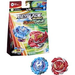 Beyblade Burst QuadDrive Salvage Valtryek Rashad V7 and Gilded Nemesis N7 Spinning Top Dual Pack