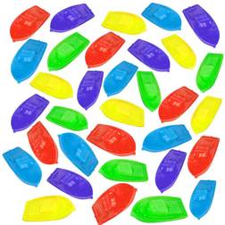 ArtCreativity ArtCreativity Blow Mold Toy Boats for Kids, Set of 36, Floating Plastic Pool and Bath Tub Toys in Vibrant Colors, Summer Water Toys for Lake, Beach, Bathtub, Cute Party Favors for Boys and Girls