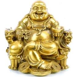 Laughing Buddha Statue Figurine 6.6"