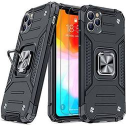 JAME Case for iPhone 11 Pro Max Case with Screen Protector 2Pcs, Military-Grade Drop Protection, Shockproof Protective Phone Cases, with Car Mount Ring Kickstand Case for iPhone 11 Pro Max 6.5 Inch