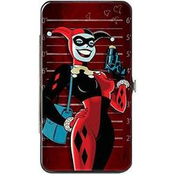 Comics Wallet Hinged Harley Quinn Mad Love Knock Pose Lineup Reds Vegan