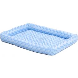 Midwest 18L-Inch Blue Dog Bed or Cat Bed w/ Comfortable Bolster Ideal for "Toy" Dog Breeds Fits an 18-Inch Dog Crate