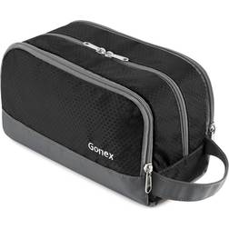 Travel Toiletry Bag Nylon, Gonex Dopp Kit Shaving Bag Toiletry Organizer Black