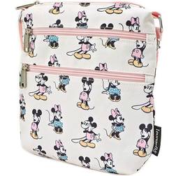 Disney Women's Loungefly x Minnie and Mickey Mouse Passport Bag All-Over Pastel in Multi