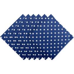 DII Imports Patriotic Stars Set Cloth Napkin White, Red, Blue (50.8x)