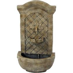 XCA-132592003-FS Rosette Leaf Fountain Stone