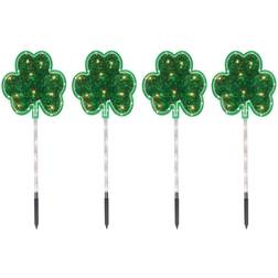 Northlight Shamrock St Patrick's Day Green Ground Lighting 24"