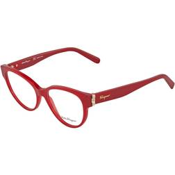 Ferragamo da vista Sf2863 42908 cod. colore 653 Donna Cat eye Rosso