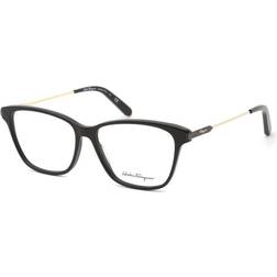 Ferragamo Ladies Black Rectangular Eyeglass SF2851 001