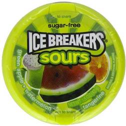 Ice Breakers Sours, Breath Mints, Sugar Free, Tin Apple