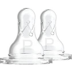 Dr. Brown's Dr. Brown s Narrow Baby Bottle Nipples Preemie Slowest Flow 2-Pack