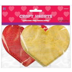 Amscan Craft Hearts Red & Gold Valentine s Day Party Decoration