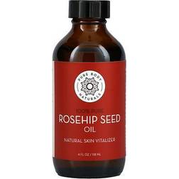 Pure Body Naturals Rosehip Facial Oil For Hair Skin Cold Pressed Moisturizing Oil 4fl