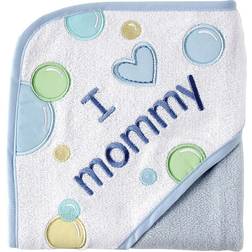 Luvable Friends Baby Hooded Towel Blue Daddy